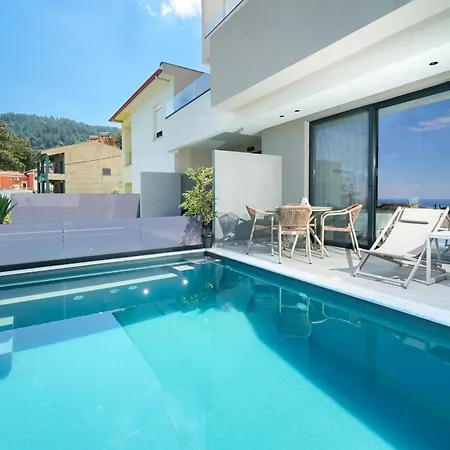 Videre Golden Private Pool Апартаменты Potamia (Thasos)