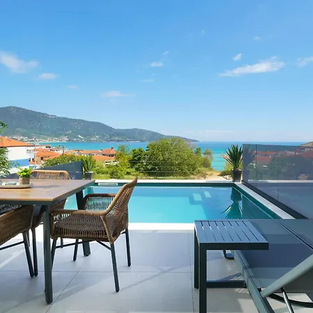 Videre Golden Private Pool Апартаменты Potamia (Thasos)