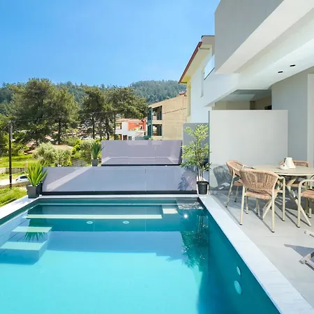 Videre Golden Private Pool Апартаменты Potamia (Thasos)